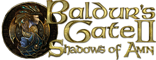 Baldurs Gate Ii Shadows Of Amn Logo Png Pic (black)