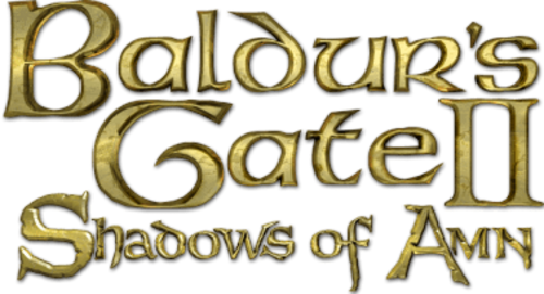 Baldurs Gate Ii Shadows Of Amn Logo Png Picture (black)