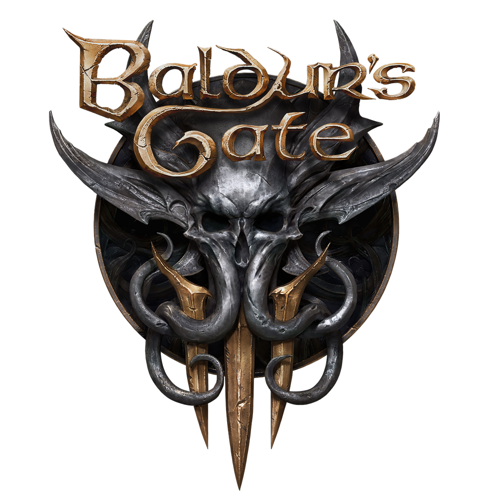 Baldurs Gate Ii Shadows Of Amn Logo Png (black)