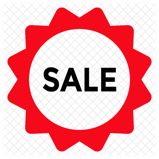 Sale Badge Png Photo (black, red)