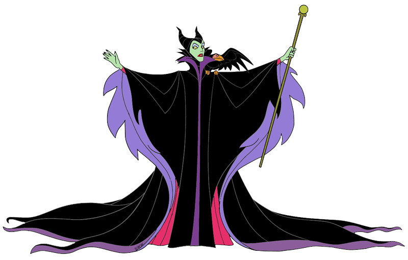 Maleficent Transparent Png (white, black)