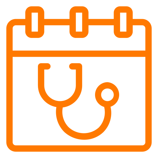 Calendar Medical Heh Doctor Icon Free Png Icon Download (orange, chocolate, black)