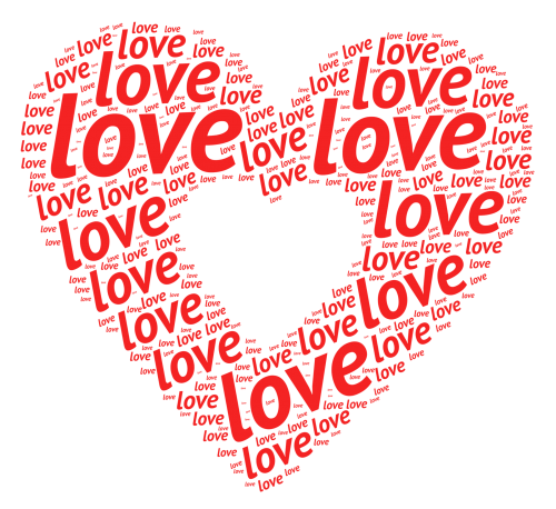 Valentine Heart Vector Transparent Png (black, red)