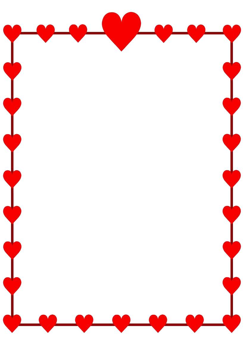 Valentines Day Border Png Free Image (gray, beige, red, white)