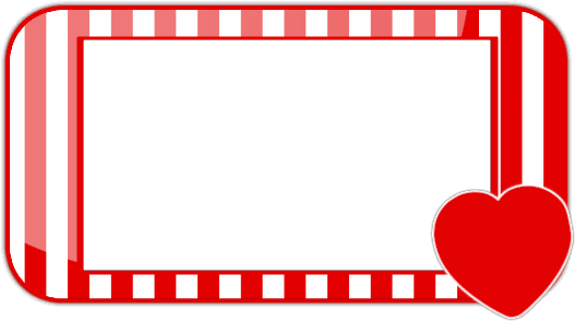 Valentines Day Border Vector Png (black, white, red, salmon)