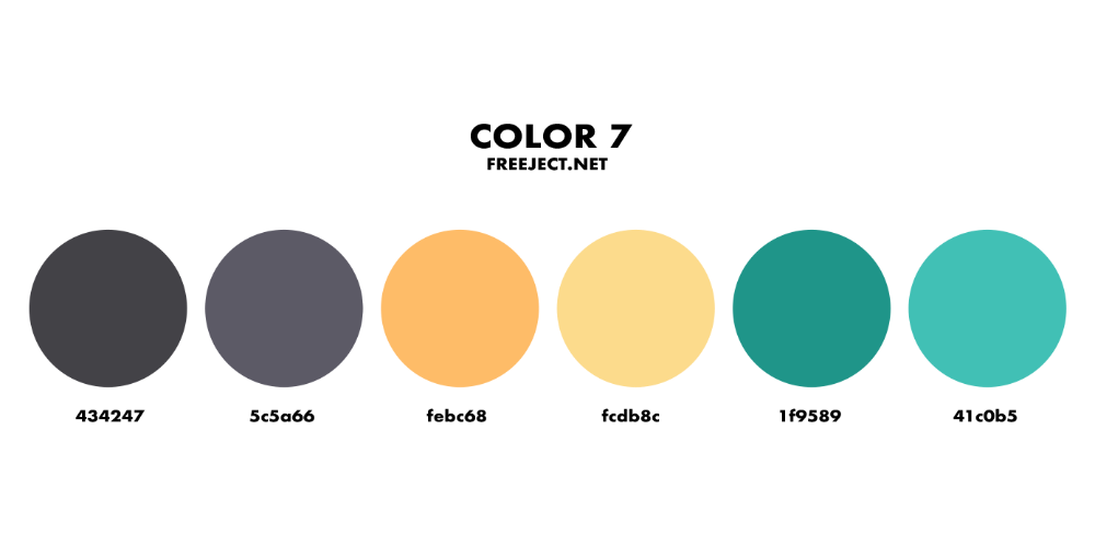 Palette Transparent Png (gray, pink, indigo, black, salmon)