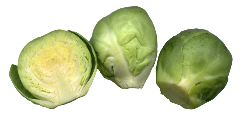 Half Brussels Sprouts Png Clipart (black, silver, olive)