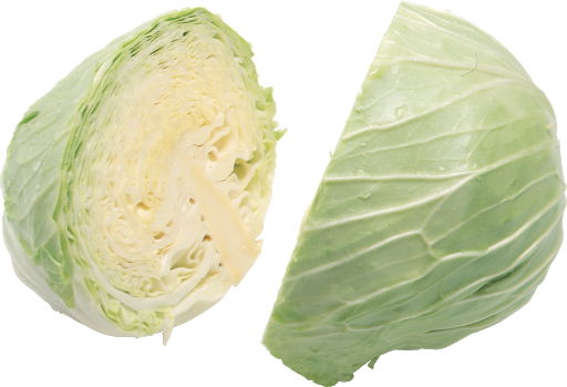 Half Cabbage Transparent Png 1 (black, silver, pink, mint)