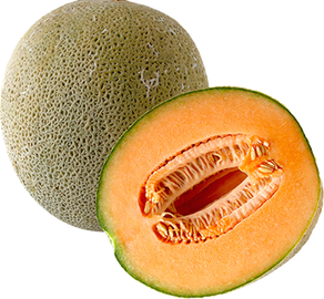 Half Cantaloupe Png Clipart (black, salmon)