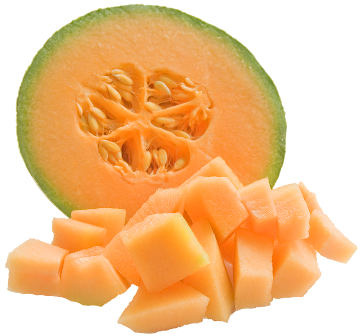 Half Cantaloupe Png Photos (black, salmon)