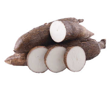 Half Cassava Png File (black, silver, lavender)