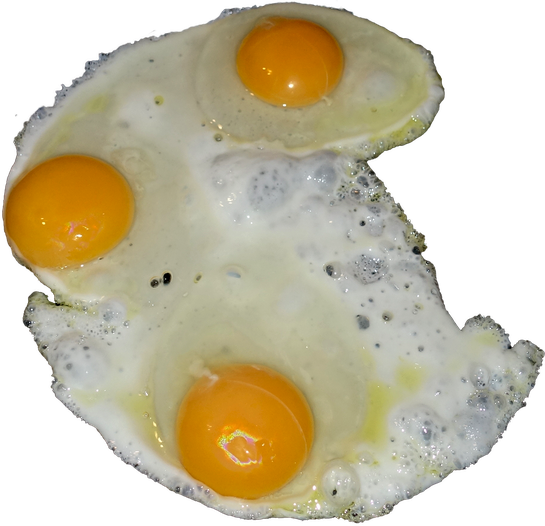 Half Fried Egg Png File (black, chocolate, silver)