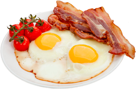 Half Fried Egg Png Image (black, beige, orange)