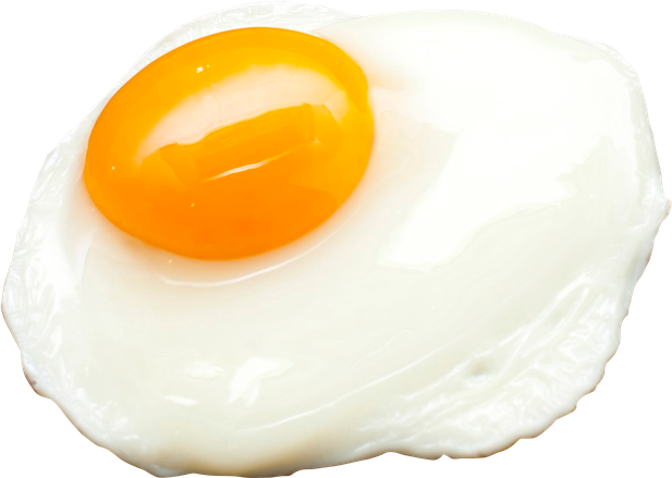 Half Fried Egg Png Transparent Image (black, beige, white)