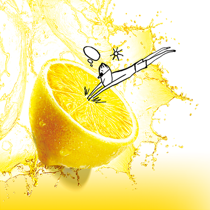 Half Lemon Png Image (white, black, gold)