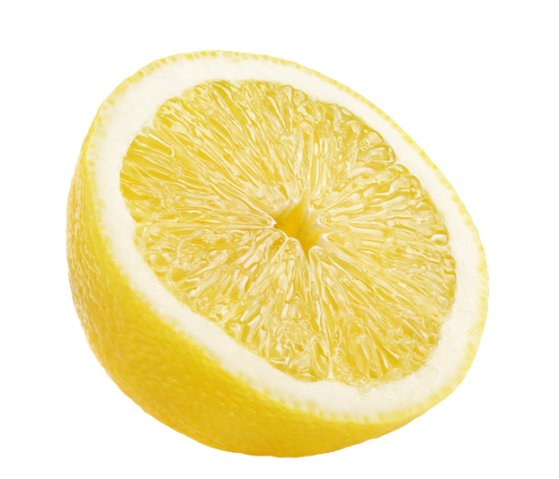 Half Lemon Png Transparent (beige, black)