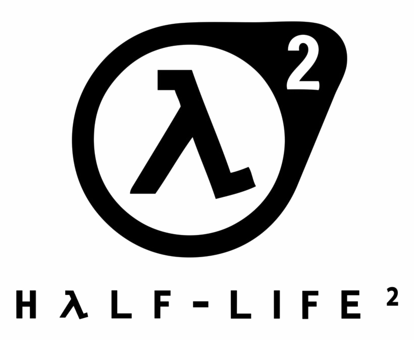 Half Life Transparent Background (black, white)