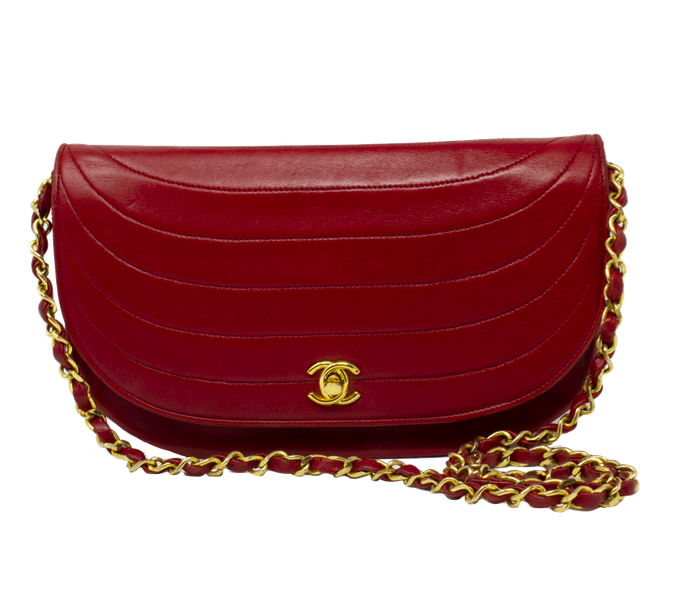 Half Moon Bag Png Image (black, maroon)