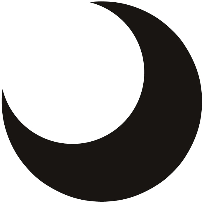 Half Moon Png Transparent (white, black)