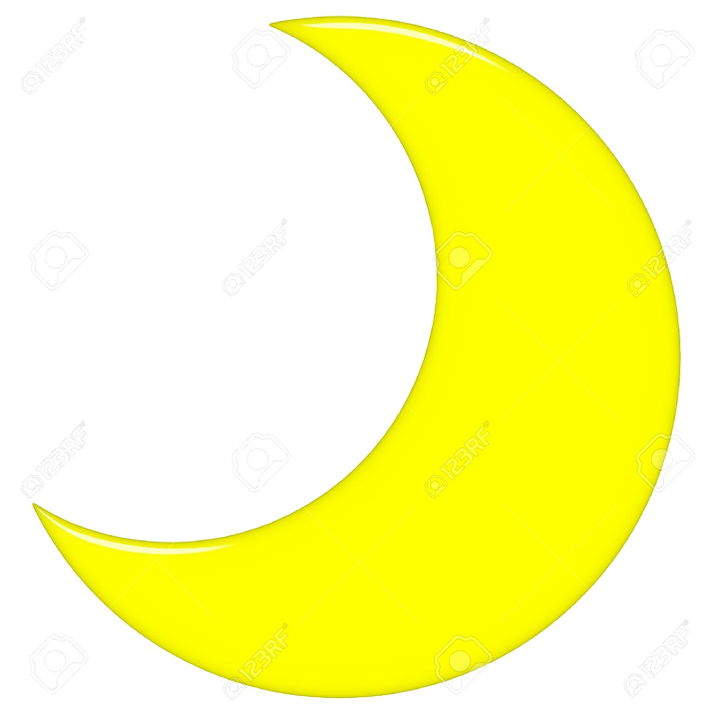 Half Moon Transparent Png (yellow, black)