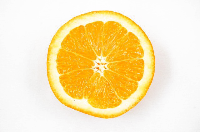 Half Orange Png Clipart (white, lavender)