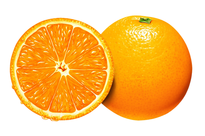 Half Orange Png Pic (orange, chocolate, black)