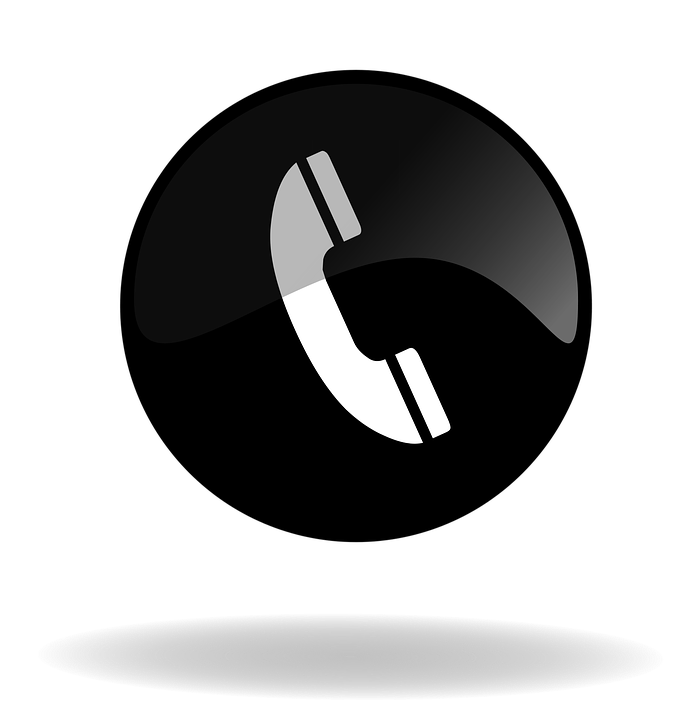 Call Button Png Image (white, black, gray, silver)