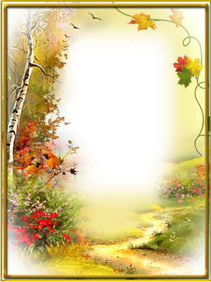 Fall Frame Png Clipart (indigo, black, beige, pink)