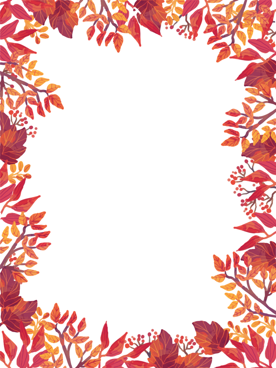 Fall Frame Png Hd (black, chocolate, salmon)