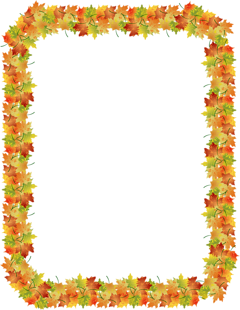 Fall Frame Png Isolated Hd (black)