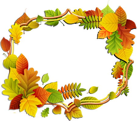 Fall Frame Png Picture (black, gold, orange)