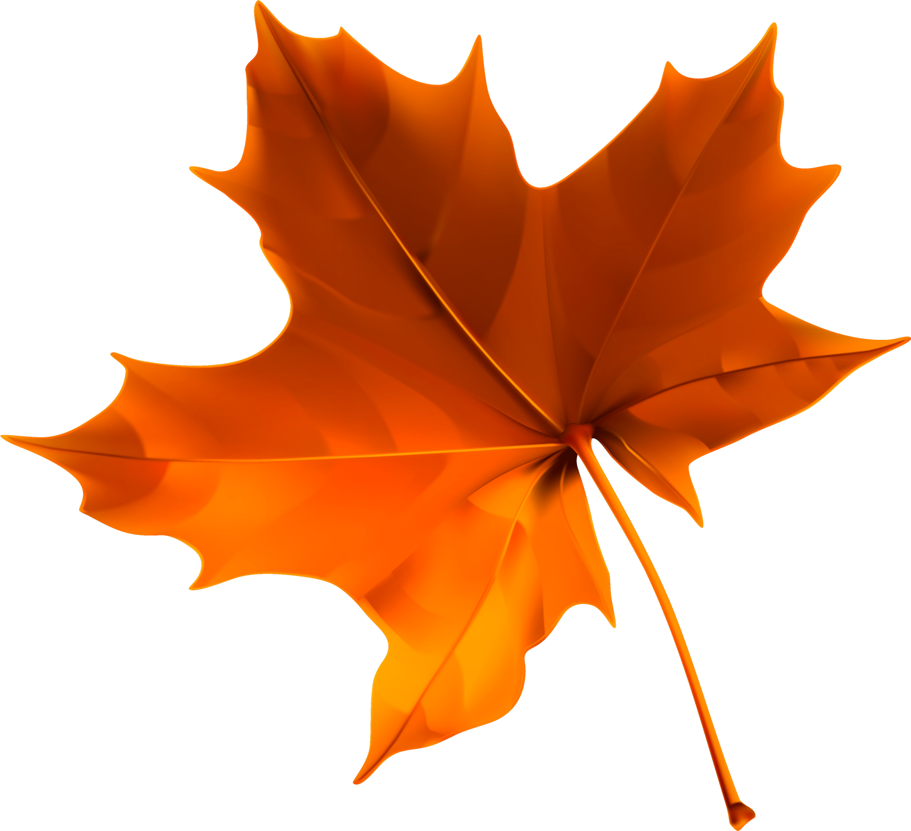 Fall Leaves Png Pic (black, orange, maroon, chocolate)