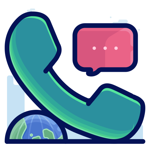 Call Center Conversation Communication Support International Icon Free Nobackground Png Icon Download (salmon, navy, black, lavender, teal)