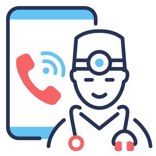 Call Doctor Coronavirus Smartphone Icon Free Png Icon Download (silver, salmon, indigo, navy, black)