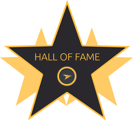 Hall Of Fame Transparent Png (orange, beige, white, black, gold)