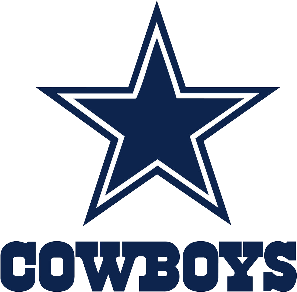 Dallas Cowboys Png Clipart (black, navy, white)