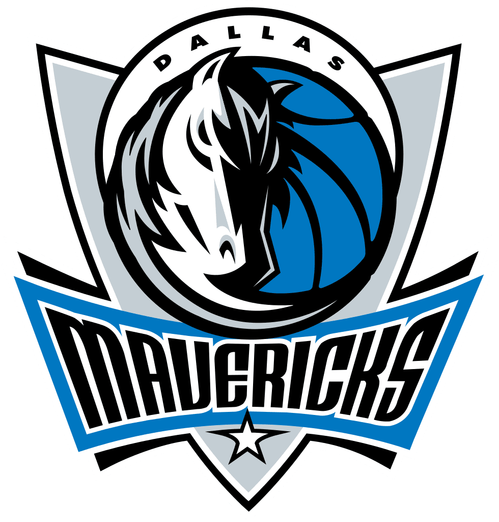 Dallas Mavericks Png Image (teal, gray, black, white, silver)