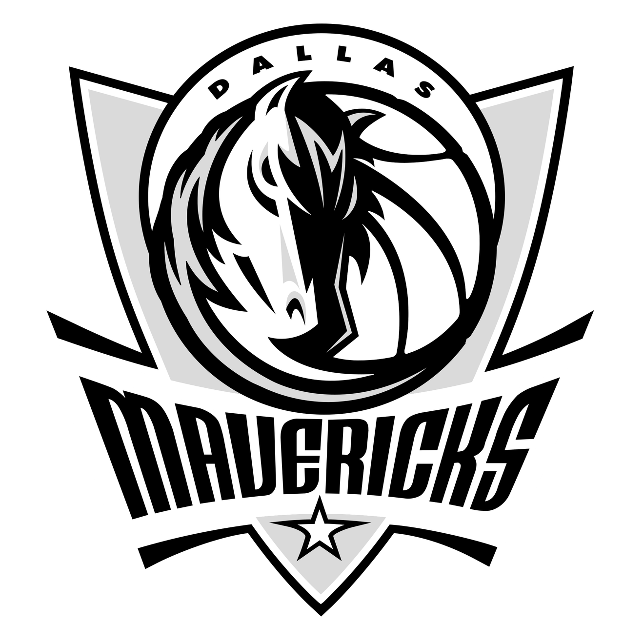 Dallas Mavericks Png (lavender, black, white)