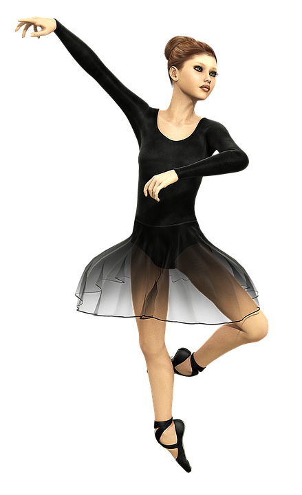 Ballet Dancer Png Clipart (black)