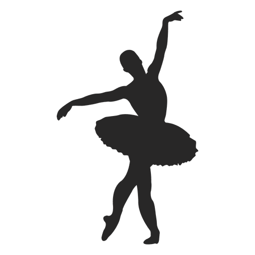 Ballet Dancer Png Image (black, gray)