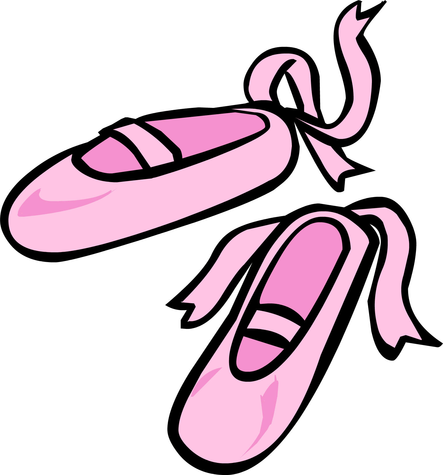 Ballet Shoes Png Clipart (white, pink, black, plum)