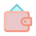 Wallet Icon Free Transparent Png Icon Download (salmon, white, black, lavender, pink)