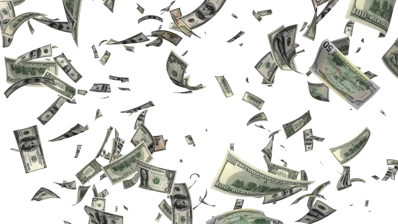 Falling Money Png High Quality Image (lavender, white)