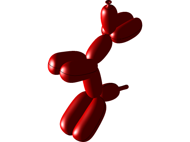 Balloon Dog By Jeff Koons Png Images (black, maroon)