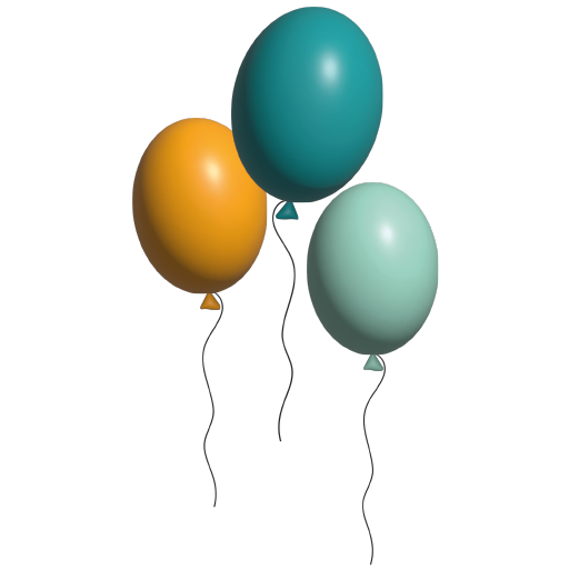 Balloons Balloon Party Birthday Carnival Celebration Icon Free Png Icon Download (navy, gray, silver, white)