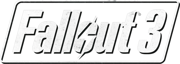 Fallout 3 Logo Png File (black, white)