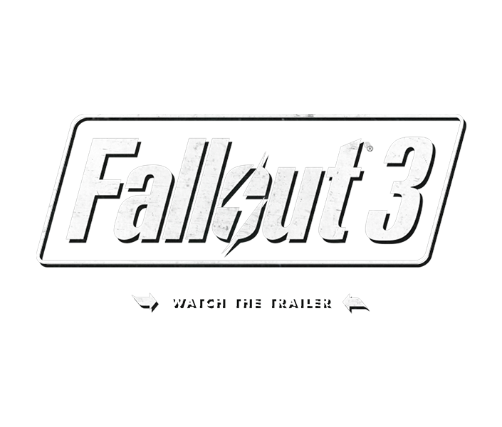 Fallout 3 Logo Png Photos (black, gray, white)