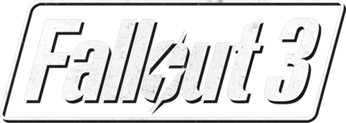 Fallout 3 Logo Png Pic (black, white)