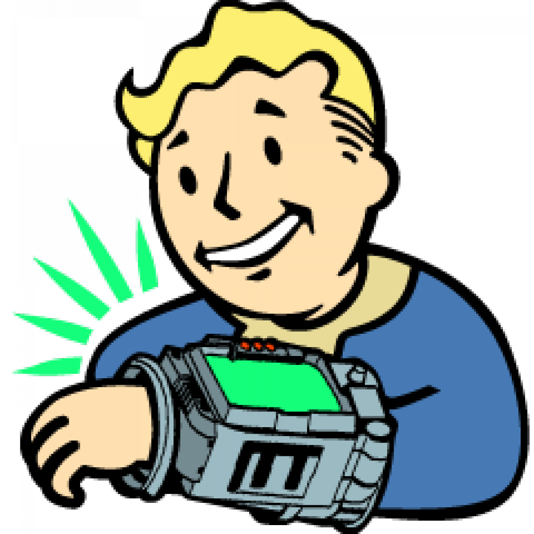 Fallout Pip Boy Png File (lime, white, gray, black, pink)