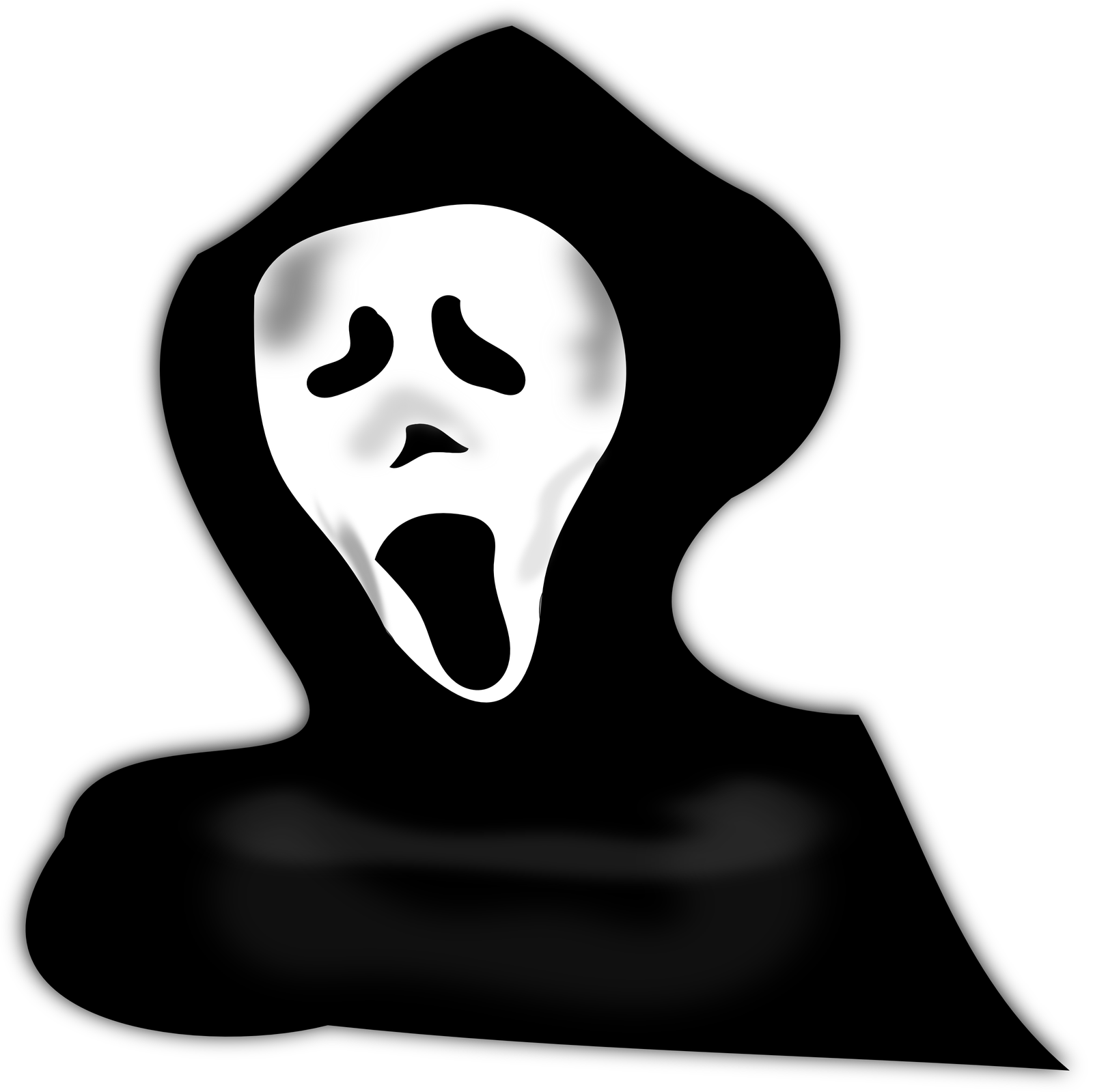 Halloween Aesthetic Png Isolated Photo (black, white)